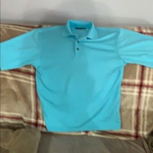 Bright sky blue pebble beach polo